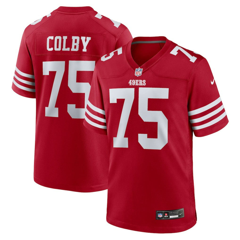 Connor Colby San Francisco 49ers Team Game Jersey - Scarlet | NFL Jerseys