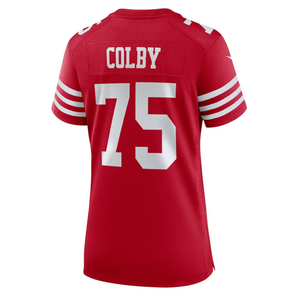 Connor Colby San Francisco 49ers Women's Team Game Jersey Scarlet - Nike