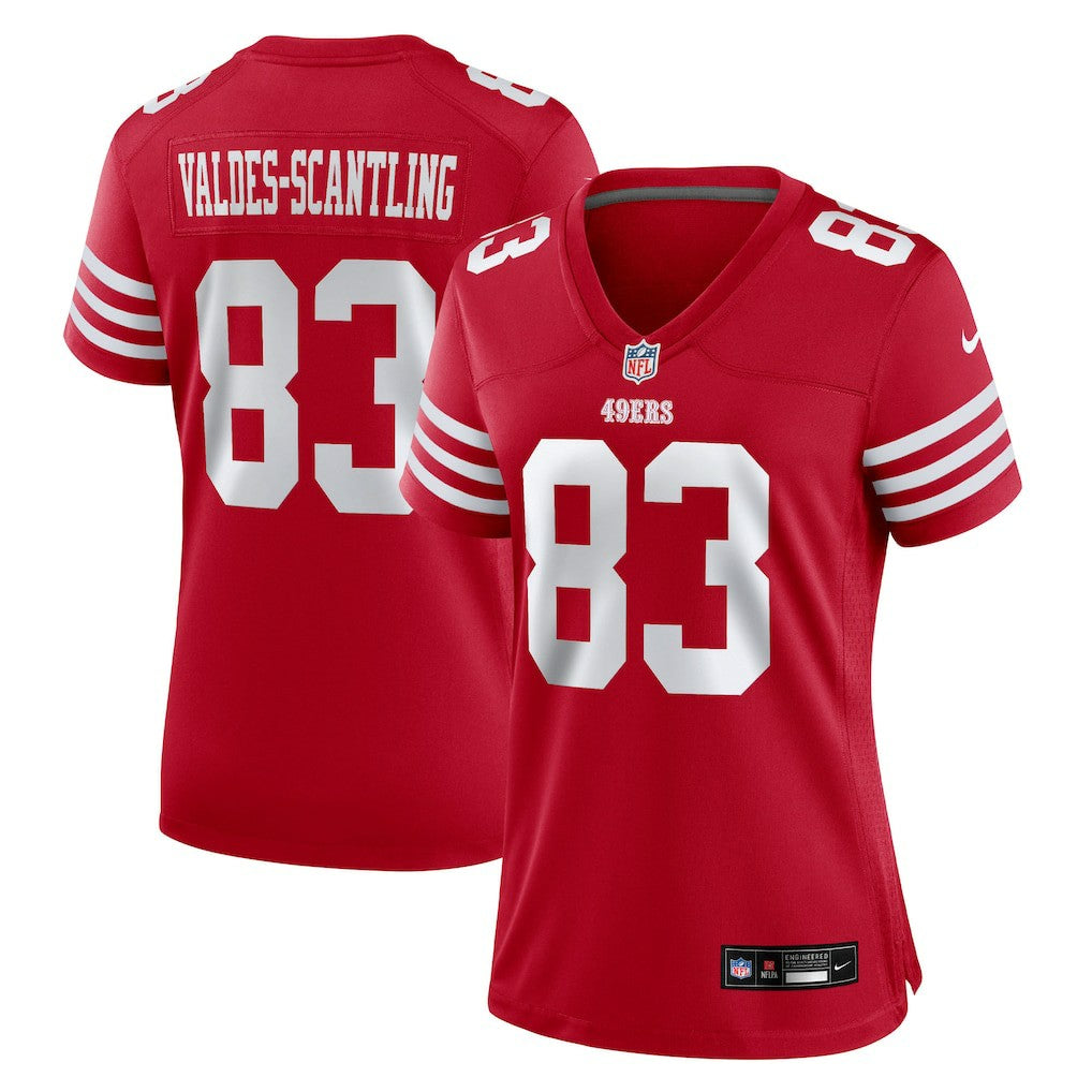 Marquez Valdes-Scantling San Francisco 49ers Women's Team Game Jersey Scarlet - Nike