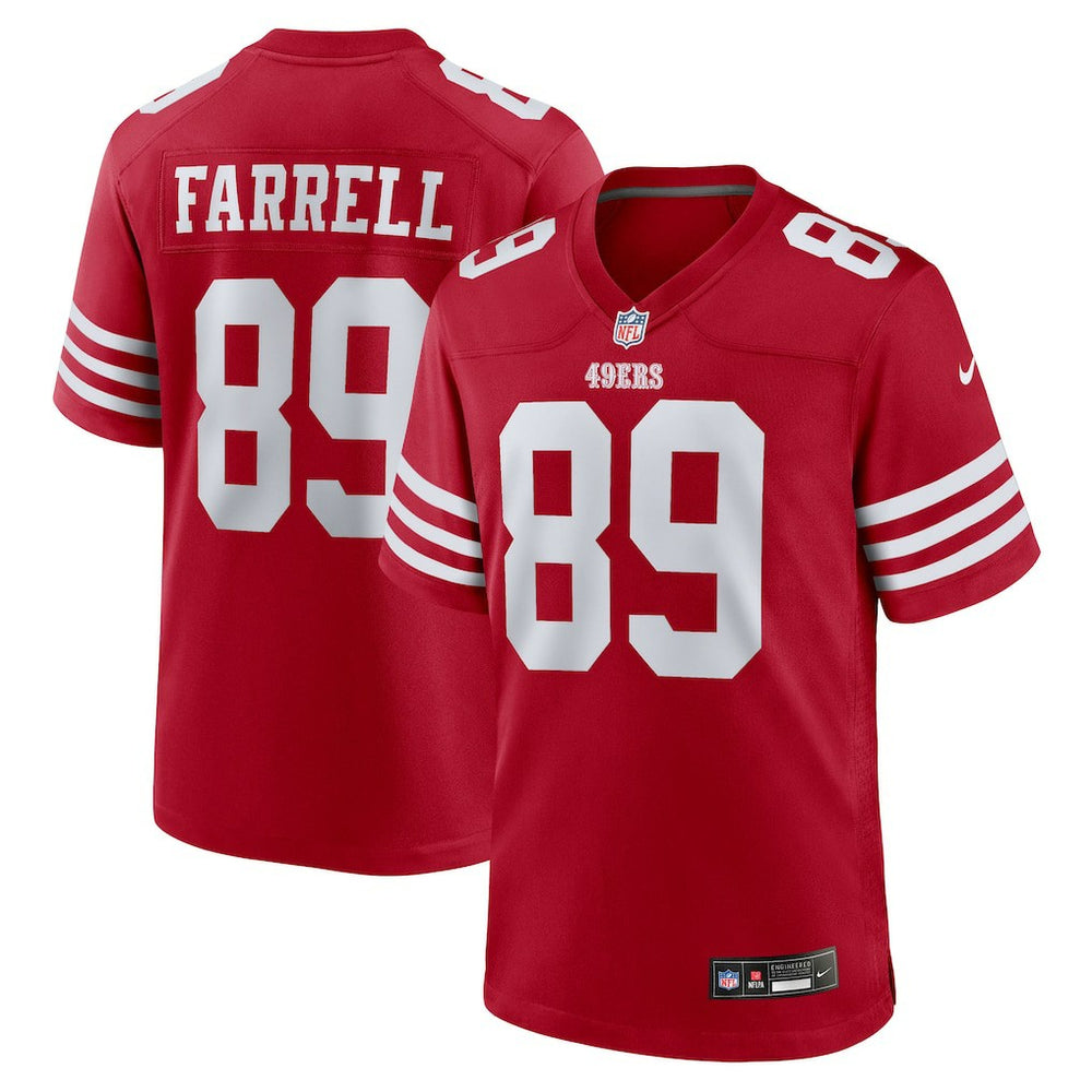 Luke Farrell San Francisco 49ers Team Game Jersey Scarlet - Nike