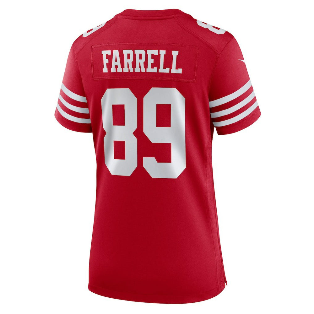 Luke Farrell San Francisco 49ers Women's Team Game Jersey Scarlet - Nike