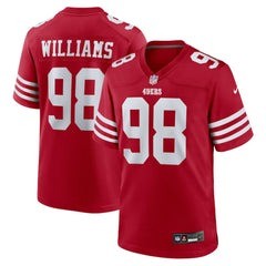 Mykel Williams San Francisco 49ers Team Game Jersey Scarlet - Nike