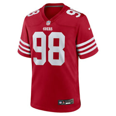 Mykel Williams San Francisco 49ers Team Game Jersey Scarlet - Nike