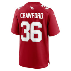 Kitan Crawford Arizona Cardinals Team Game Jersey Cardinal - Nike