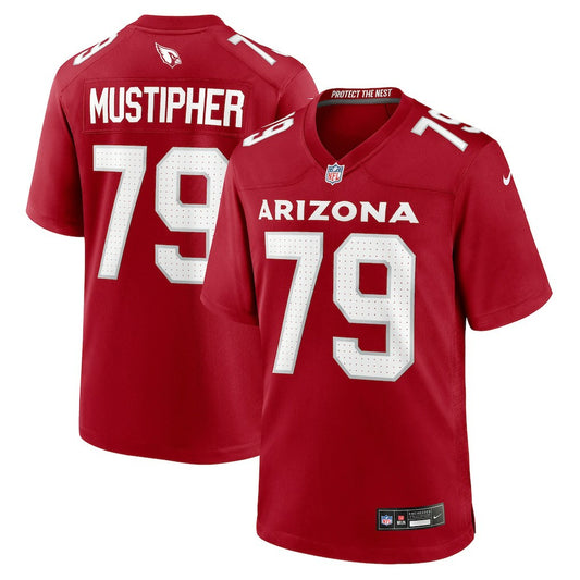 PJ Mustipher Arizona Cardinals Team Game Jersey - Cardinal | NFL Jerseys