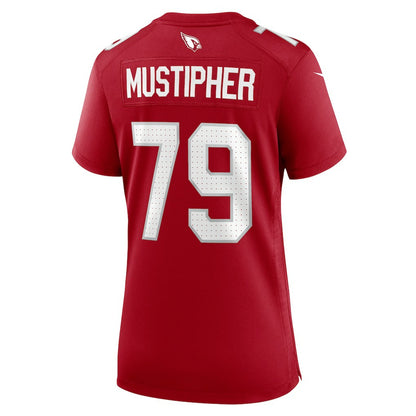 PJ Mustipher Arizona Cardinals Women's Team Game Jersey - Cardinal | NFL Jerseys