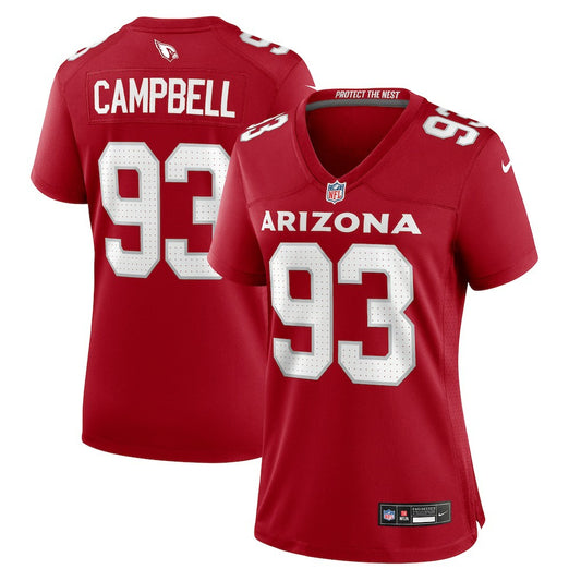 Calais Campbell Arizona Cardinals Women's Team Game Jersey - Cardinal | NFL Jerseys