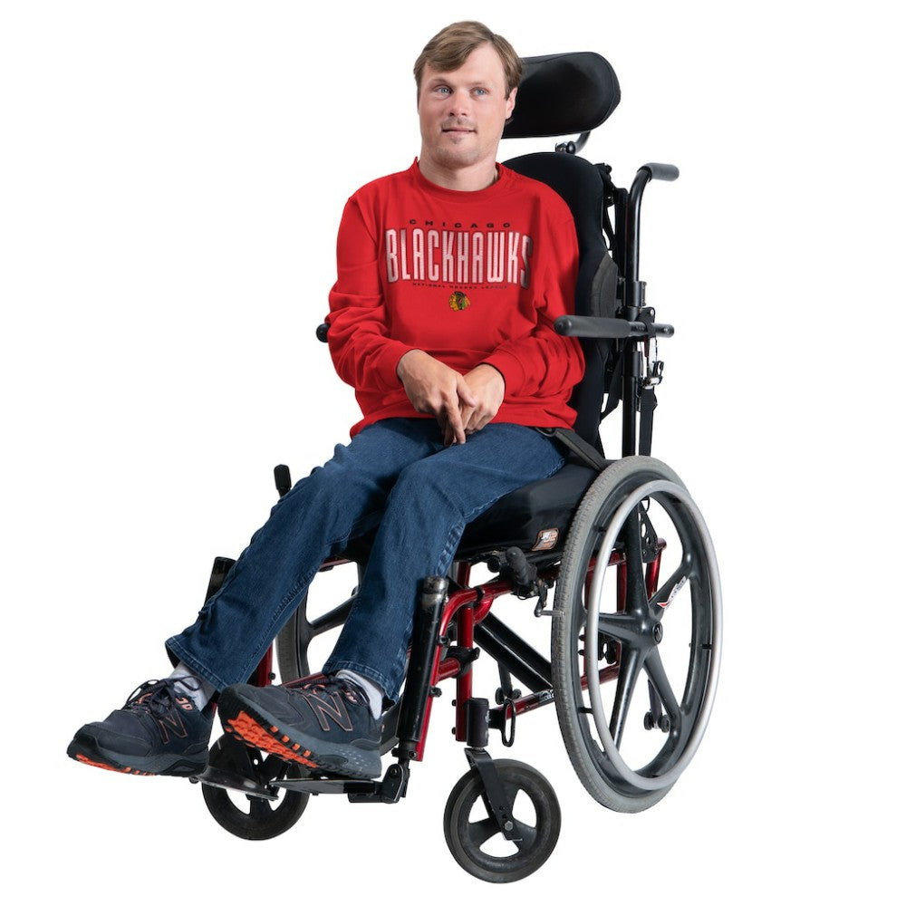 Chicago Blackhawks G-III Sports by Carl Banks Adaptive Mesh Effect Long Sleeve T-Shirt Red