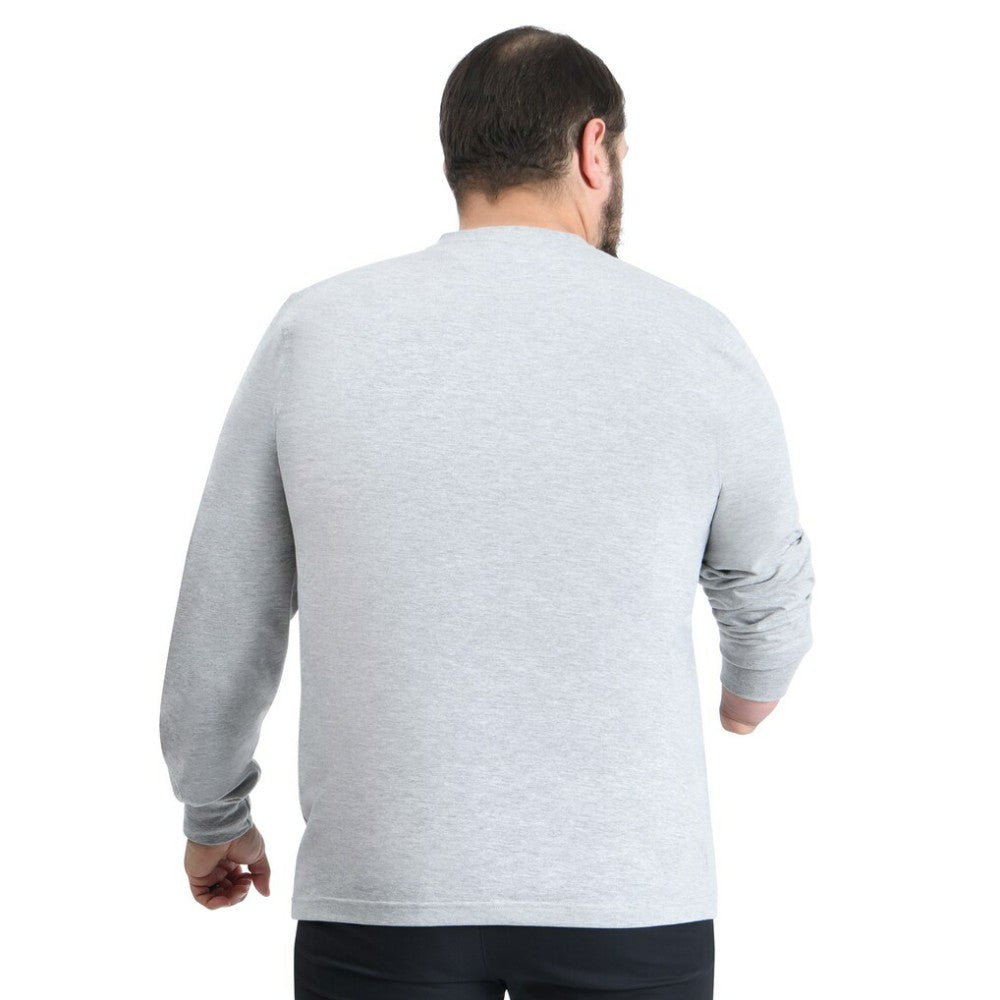 New York Islanders - G-III Sports by Carl Banks Adaptive Mesh Effect Long Sleeve T-Shirt Gray