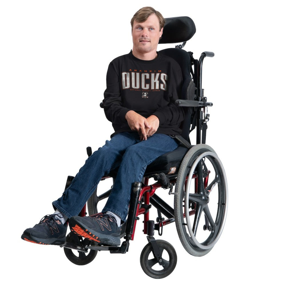 Anaheim Ducks - G-III Sports by Carl Banks Adaptive Mesh Effect Long Sleeve T-Shirt Black