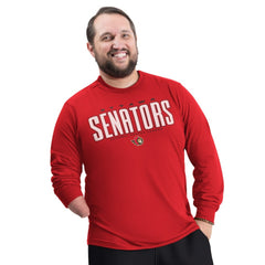Ottawa Senators - G-III Sports by Carl Banks Adaptive Mesh Effect Long Sleeve T-Shirt Red