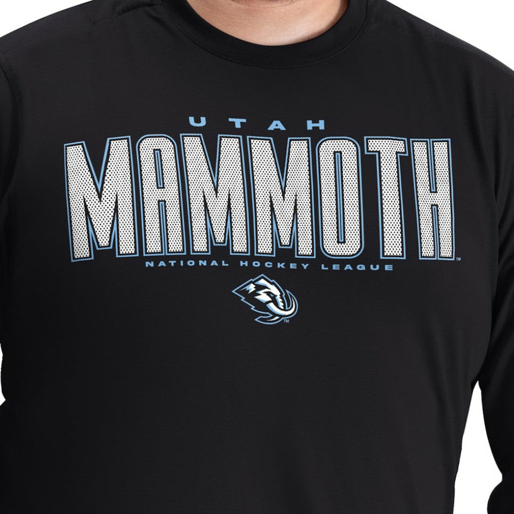 Utah Mammoth - G-III Sports by Carl Banks Adaptive Mesh Effect Long Sleeve T-Shirt Black