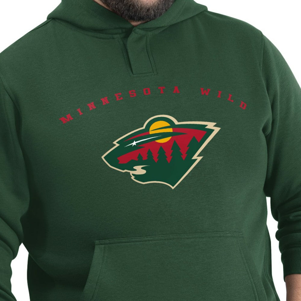 Minnesota Wild - G-III Sports by Carl Banks Adaptive Classic Team Arc Fleece Hoodie Green