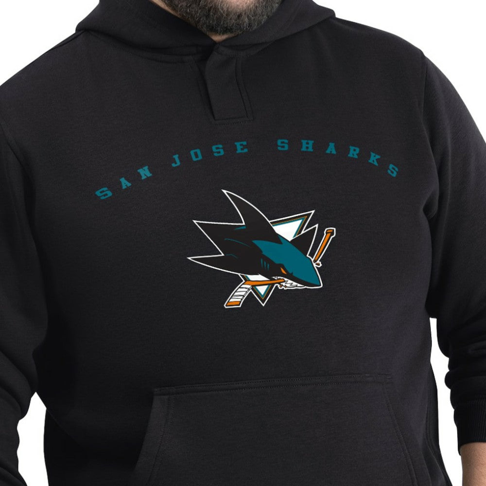 San Jose Sharks - G-III Sports by Carl Banks Adaptive Classic Team Arc Fleece Hoodie Black