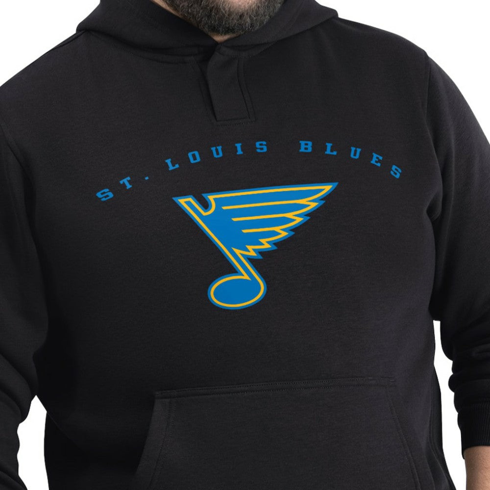St. Louis Blues - G-III Sports by Carl Banks Adaptive Classic Team Arc Fleece Hoodie Black