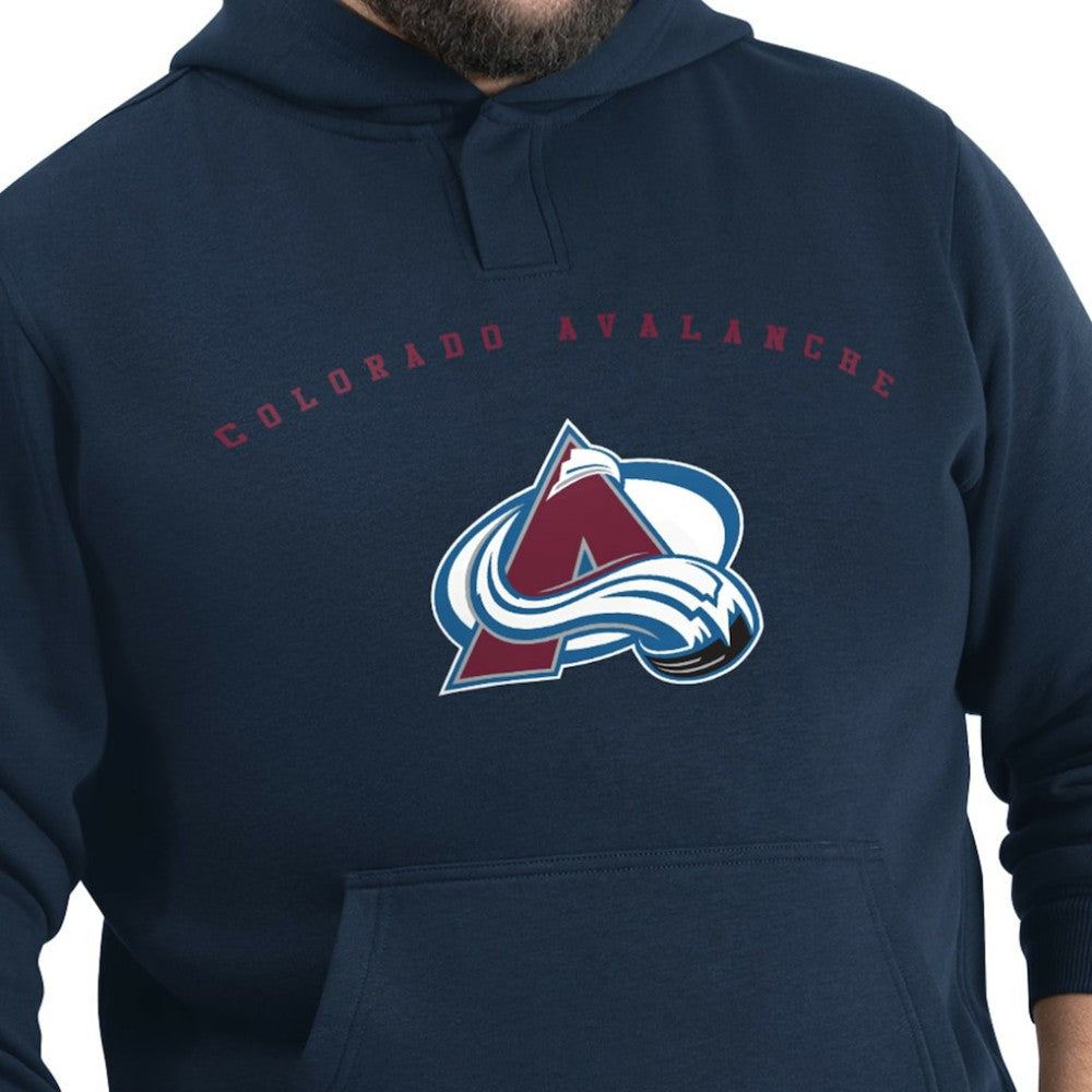 Colorado Avalanche - G-III Sports by Carl Banks Adaptive Classic Team Arc Fleece Hoodie Navy