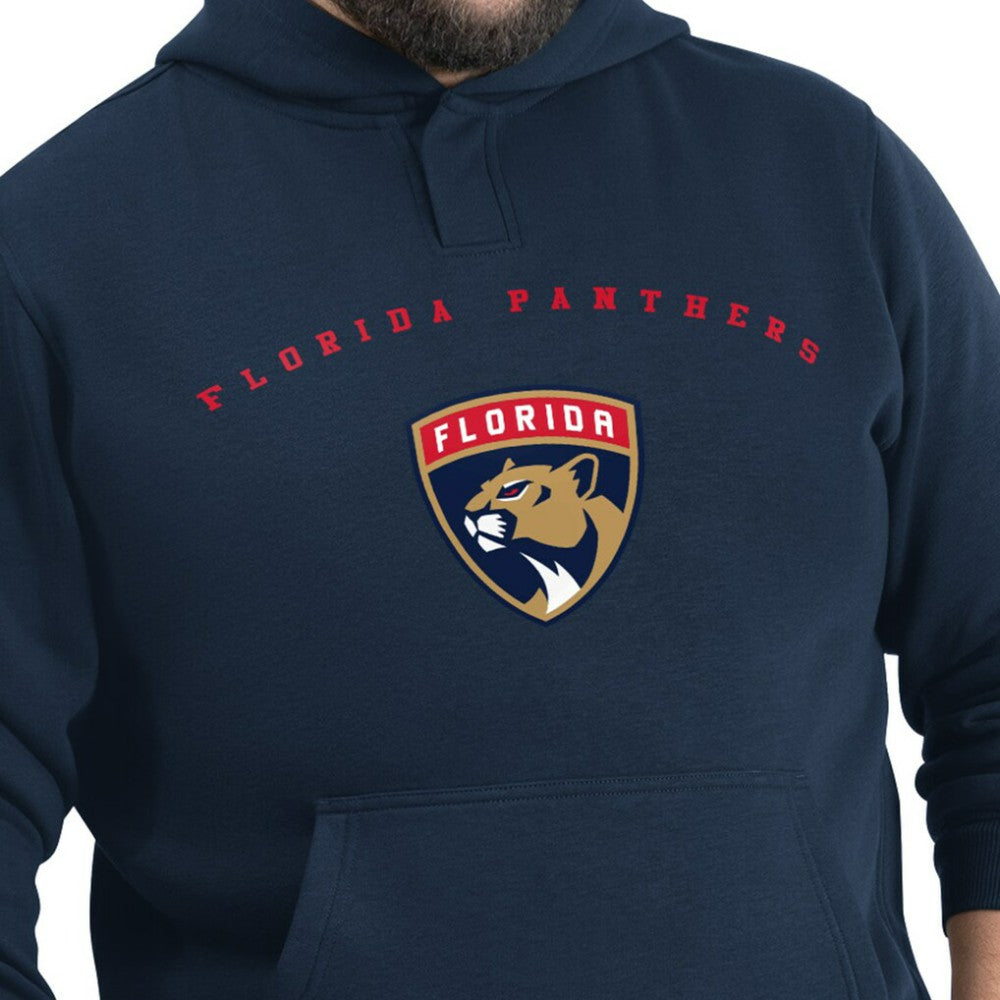 Florida Panthers - G-III Sports by Carl Banks Adaptive Classic Team Arc Fleece Hoodie Navy