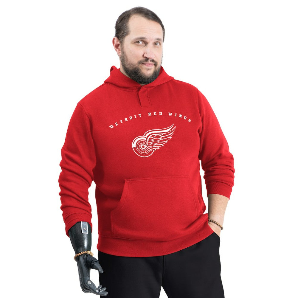 Detroit Red Wings - G-III Sports by Carl Banks Adaptive Classic Team Arc Fleece Hoodie Red