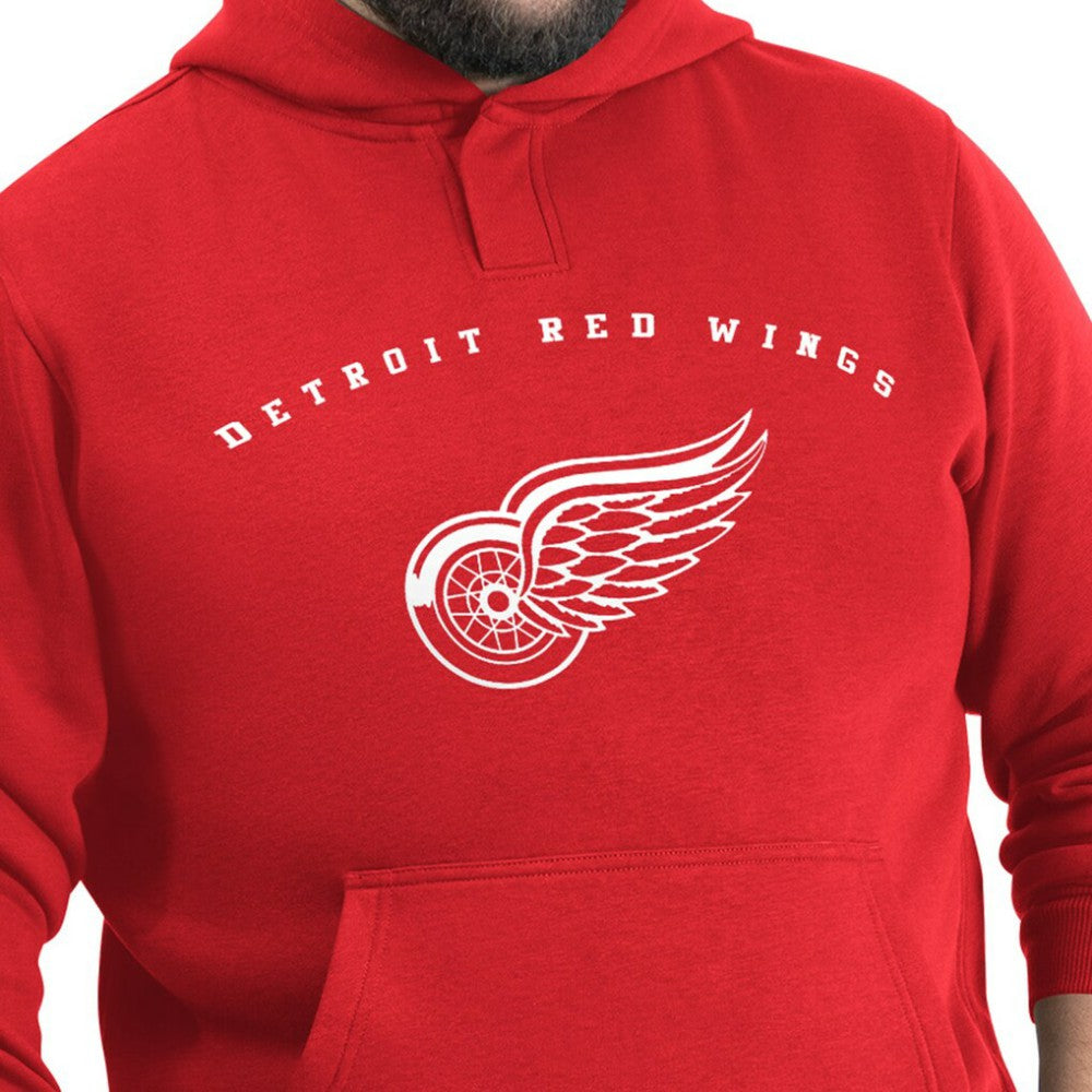 Detroit Red Wings - G-III Sports by Carl Banks Adaptive Classic Team Arc Fleece Hoodie Red