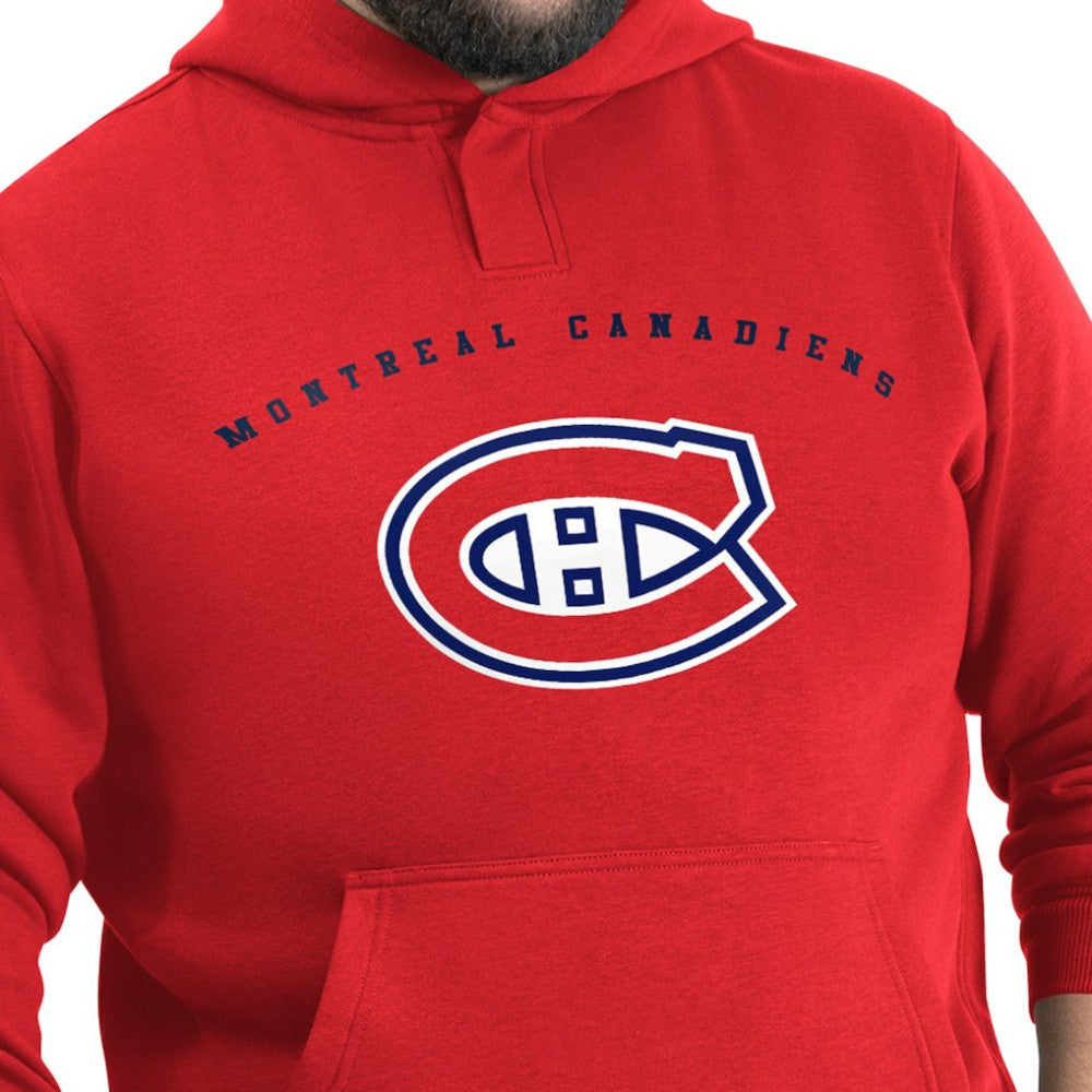 Montreal Canadiens - G-III Sports by Carl Banks Adaptive Classic Team Arc Fleece Hoodie Red