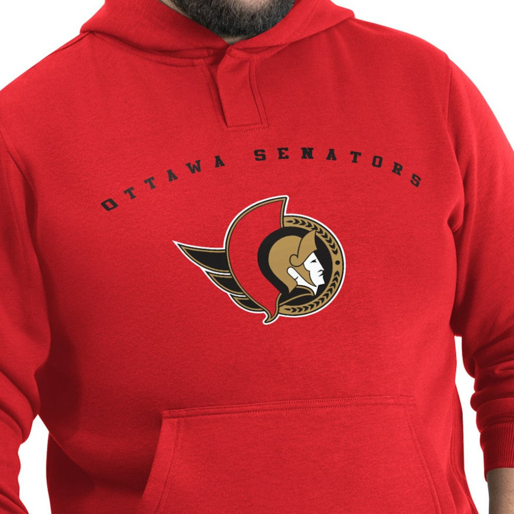Ottawa Senators - G-III Sports by Carl Banks Adaptive Classic Team Arc Fleece Hoodie Red