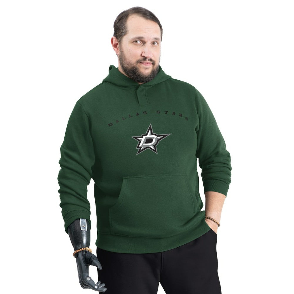 Dallas Stars - G-III Sports by Carl Banks Adaptive Classic Team Arc Fleece Hoodie Kelly Green