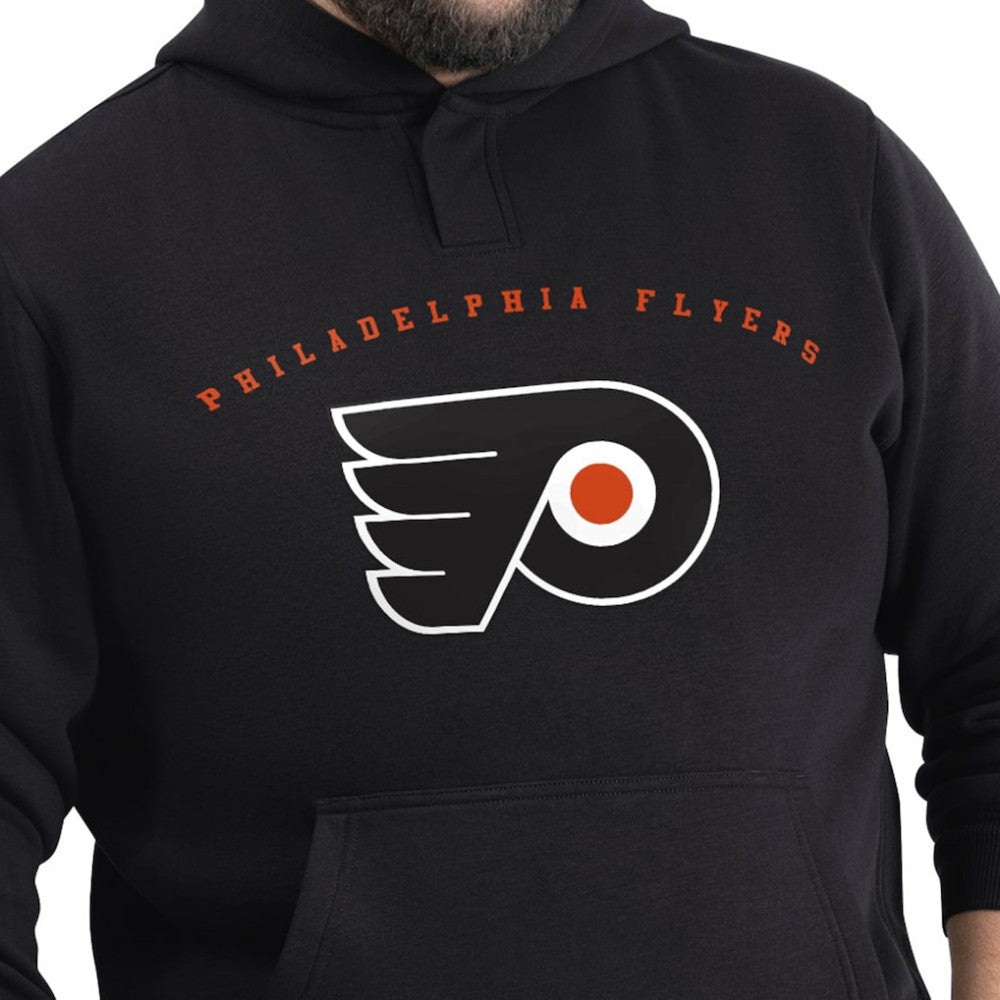 Philadelphia Flyers - G-III Sports by Carl Banks Adaptive Classic Team Arc Fleece Hoodie Black