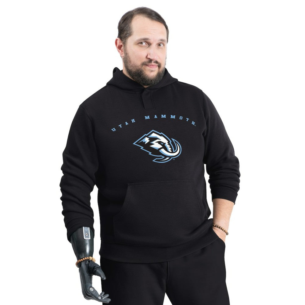 Utah Mammoth - G-III Sports by Carl Banks Adaptive Classic Team Arc Fleece Hoodie Black