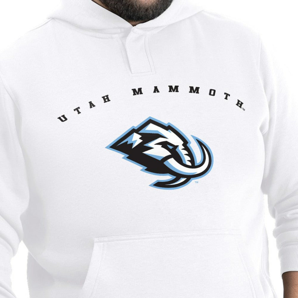 Utah Mammoth - G-III Sports by Carl Banks Adaptive Classic Team Arc Fleece Hoodie White