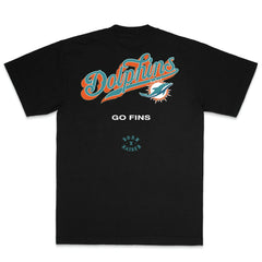Miami Dolphins Born x Raised Unisex Pro Script T-Shirt Black - NFL