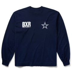 Dallas Cowboys Born x Raised Unisex Long Sleeve Local T-Shirt Navy - NFL
