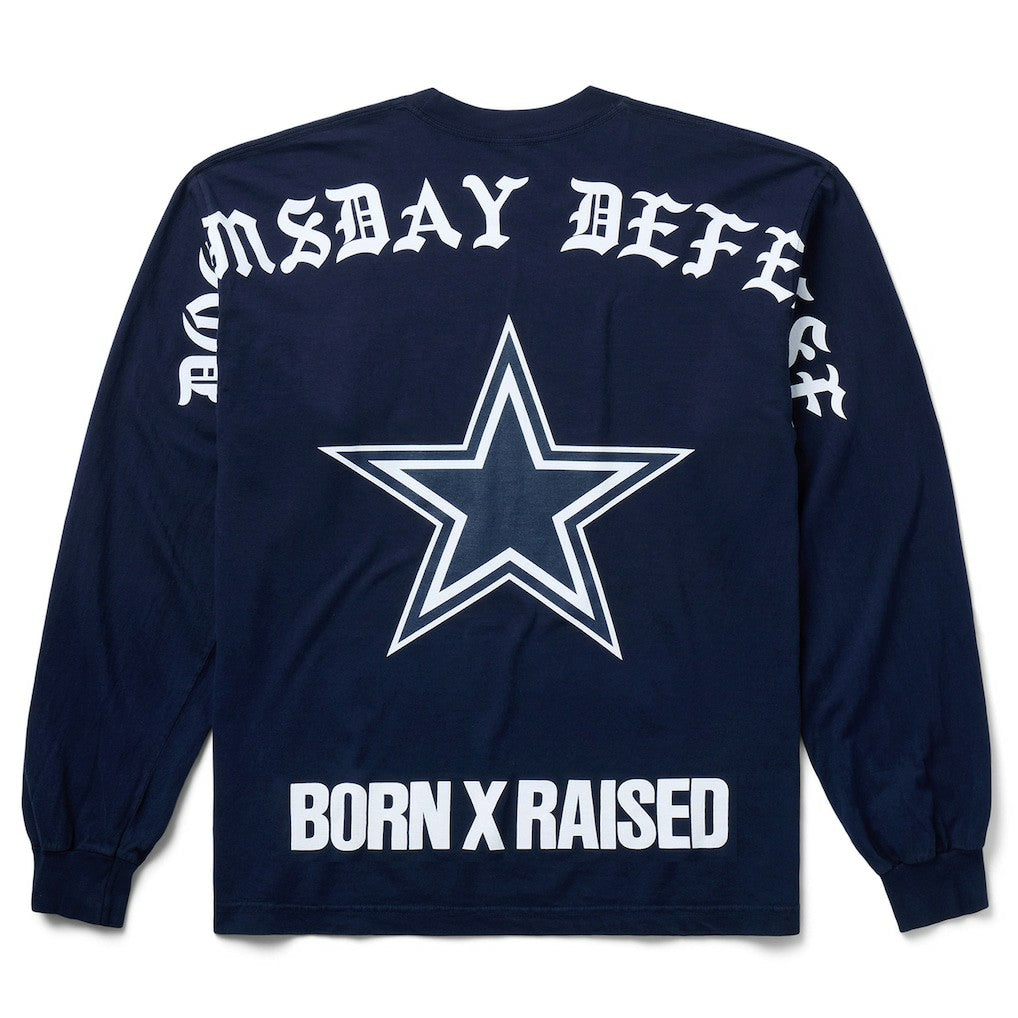 Dallas Cowboys Born x Raised Unisex Long Sleeve Local T-Shirt Navy - NFL