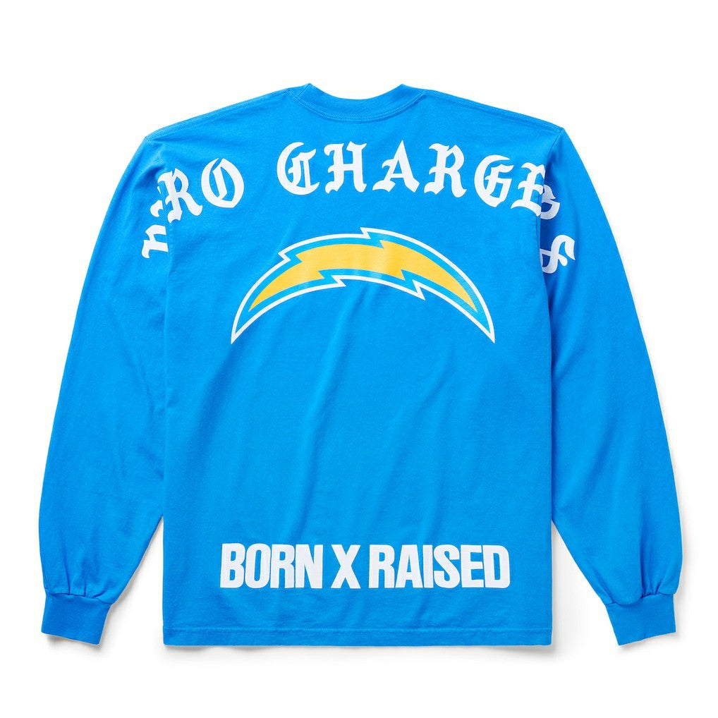 Los Angeles Chargers Born x Raised Unisex Long Sleeve Local T-Shirt Powder Blue - NFL
