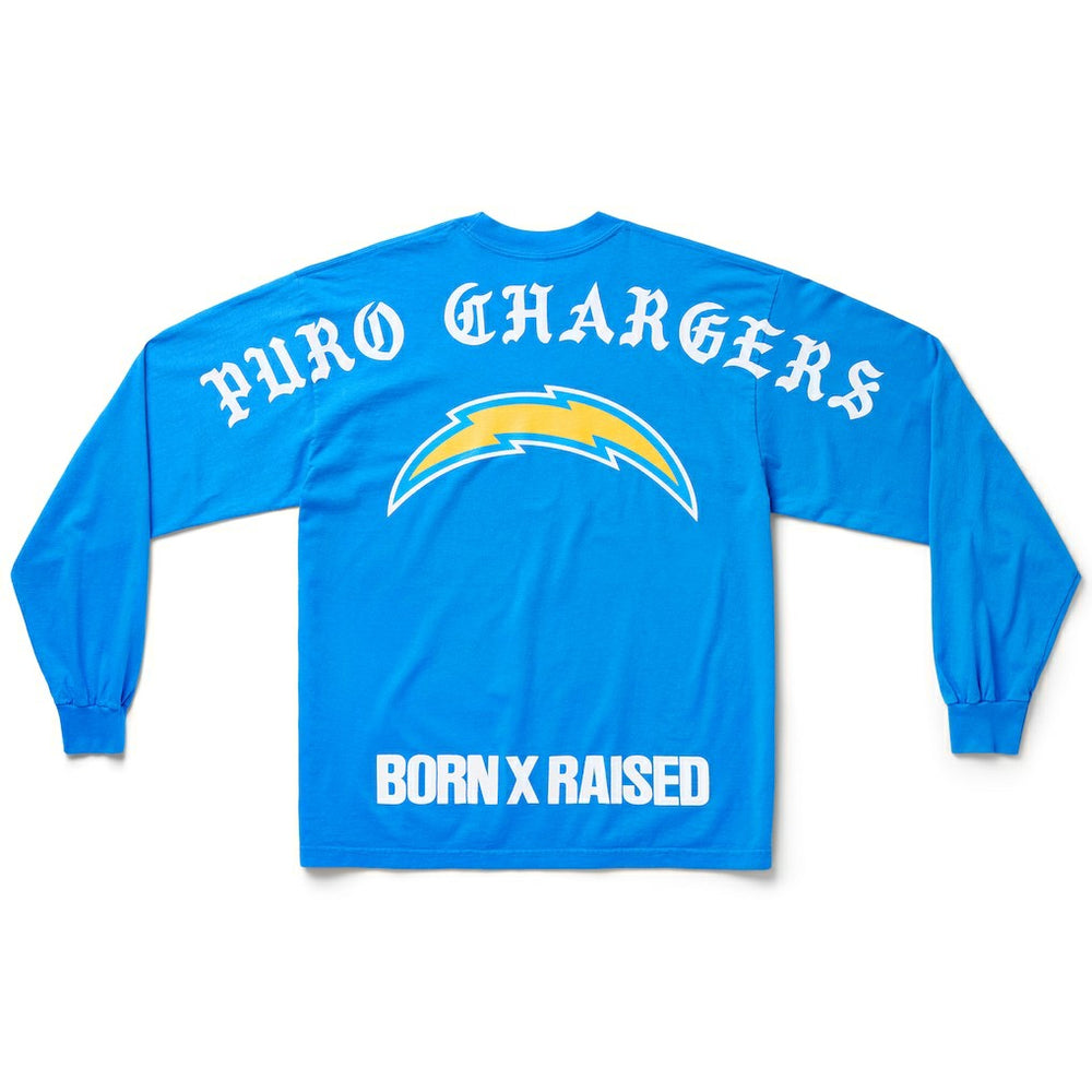 Los Angeles Chargers Born x Raised Unisex Long Sleeve Local T-Shirt Powder Blue - NFL