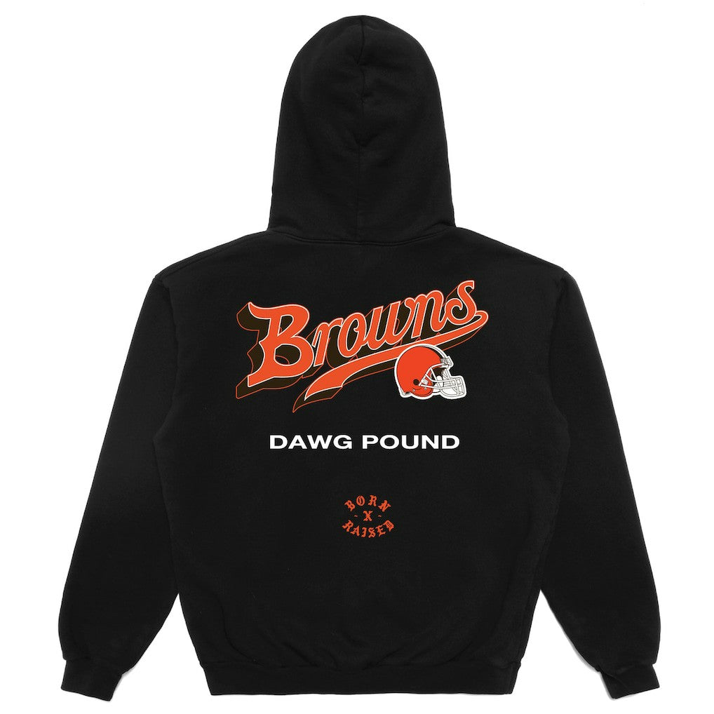 Cleveland Browns Born x Raised Unisex Pro Script Hoodie Black - NFL