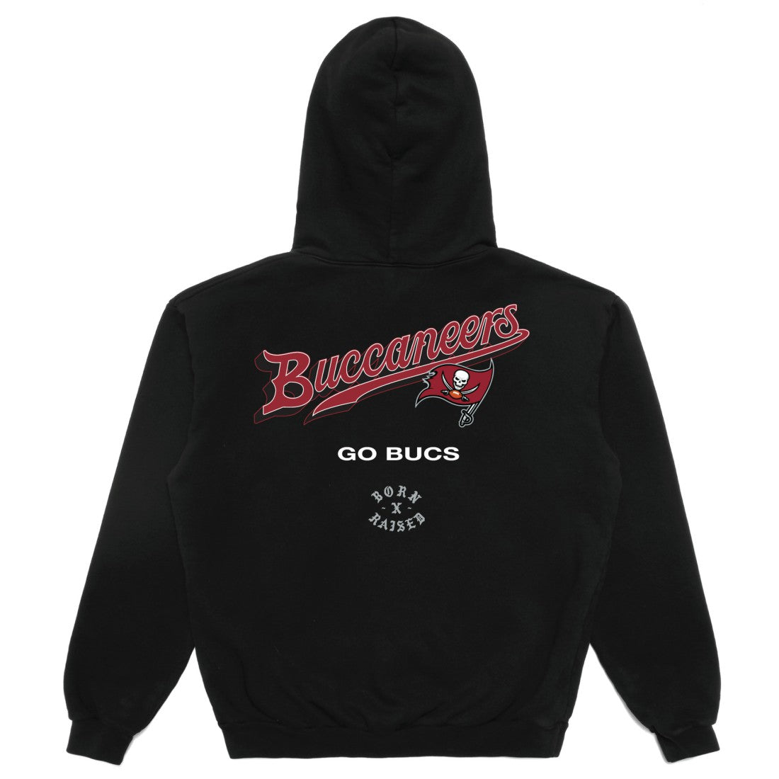 Tampa Bay Buccaneers Born x Raised Unisex Pro Script Hoodie Black - NFL