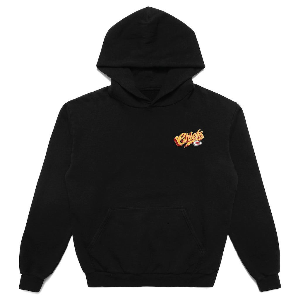 Kansas City Chiefs Born x Raised Unisex Pro Script Hoodie Black - NFL