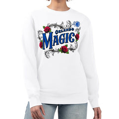 NBA - Orlando Magic G-III 4Her by Carl Banks Women's Roses Fleece Tri-Blend Sweatshirt - White