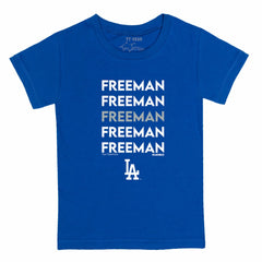 Freddie Freeman Los Angeles Dodgers Tiny Turnip Youth Stacked Graphic T-Shirt On Sale