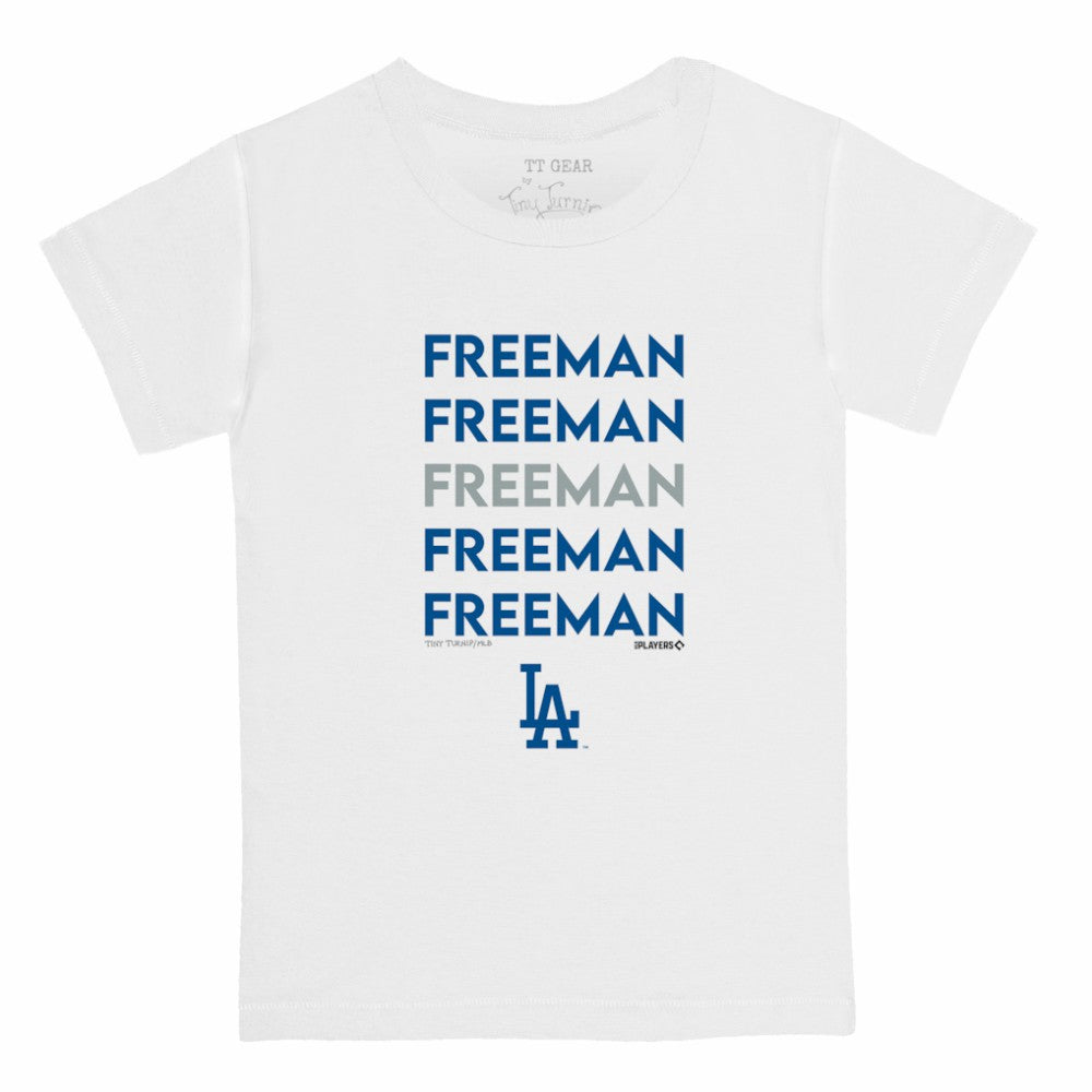 Freddie Freeman Los Angeles Dodgers Tiny Turnip Youth Stacked Graphic T-Shirt Lifestyle