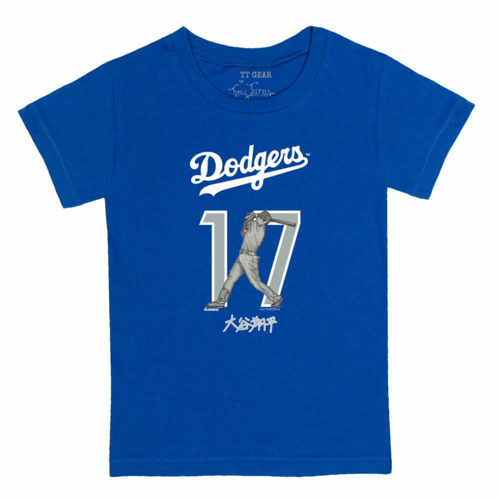 Shohei Ohtani Los Angeles Dodgers Tiny Turnip Youth Kanji Batting Graphic T-Shirt Sale