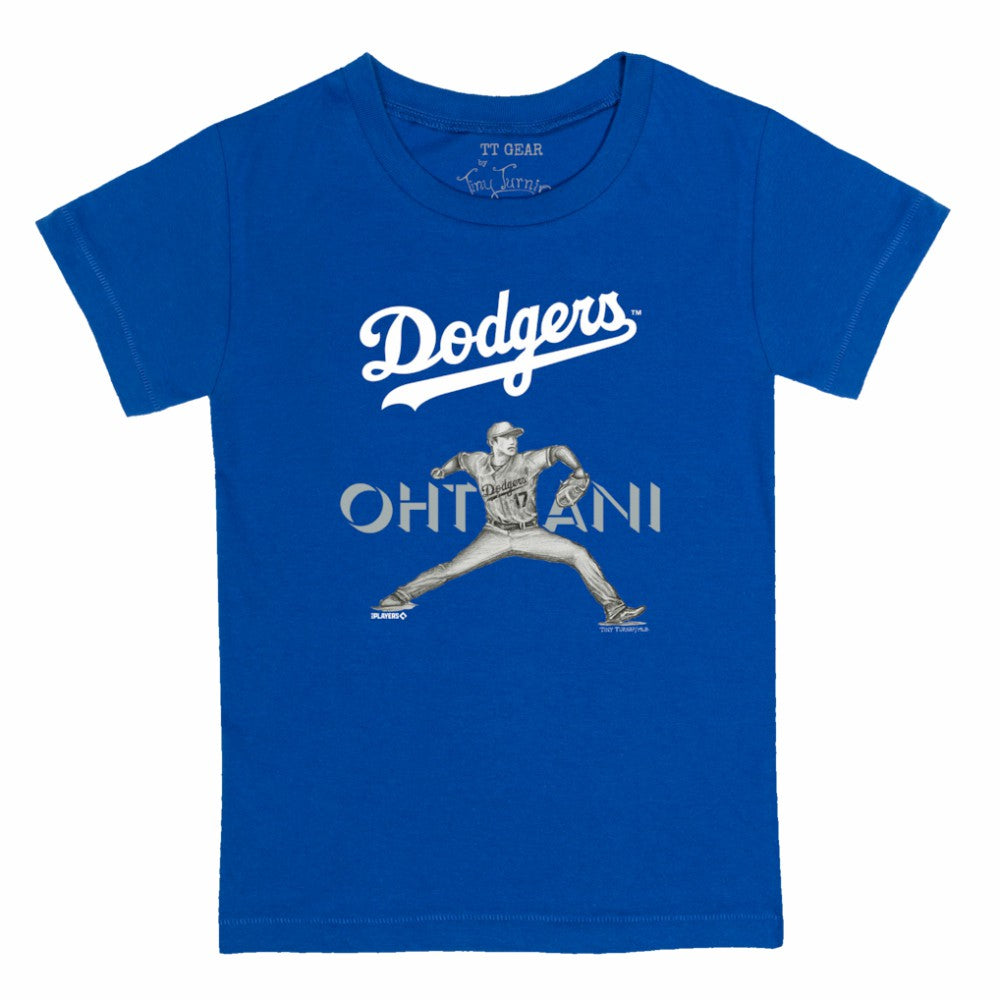 Shohei Ohtani Los Angeles Dodgers Tiny Turnip Youth Pitch Graphic T-Shirt for sale