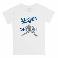Shohei Ohtani Los Angeles Dodgers Tiny Turnip Youth Pitch Graphic T-Shirt On Sale