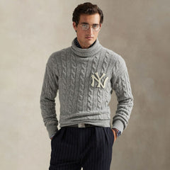 New York Yankees Polo Ralph Lauren Wool Turtleneck Sweater On Sale