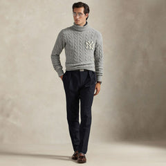 New York Yankees Polo Ralph Lauren Wool Turtleneck Sweater On Sale