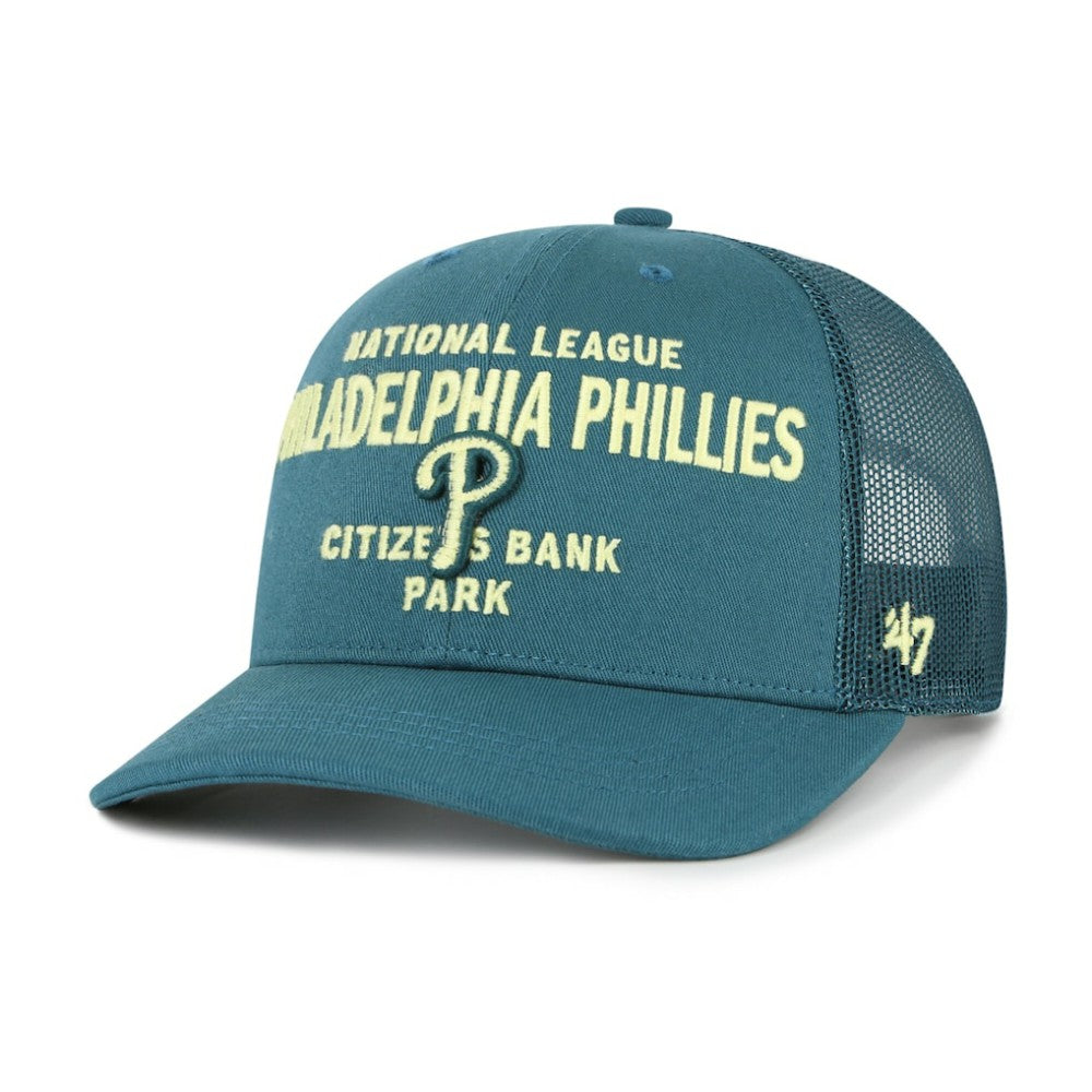 Philadelphia Phillies '47 Contemporary Hitch Adjustable Trucker Hat Lifestyle