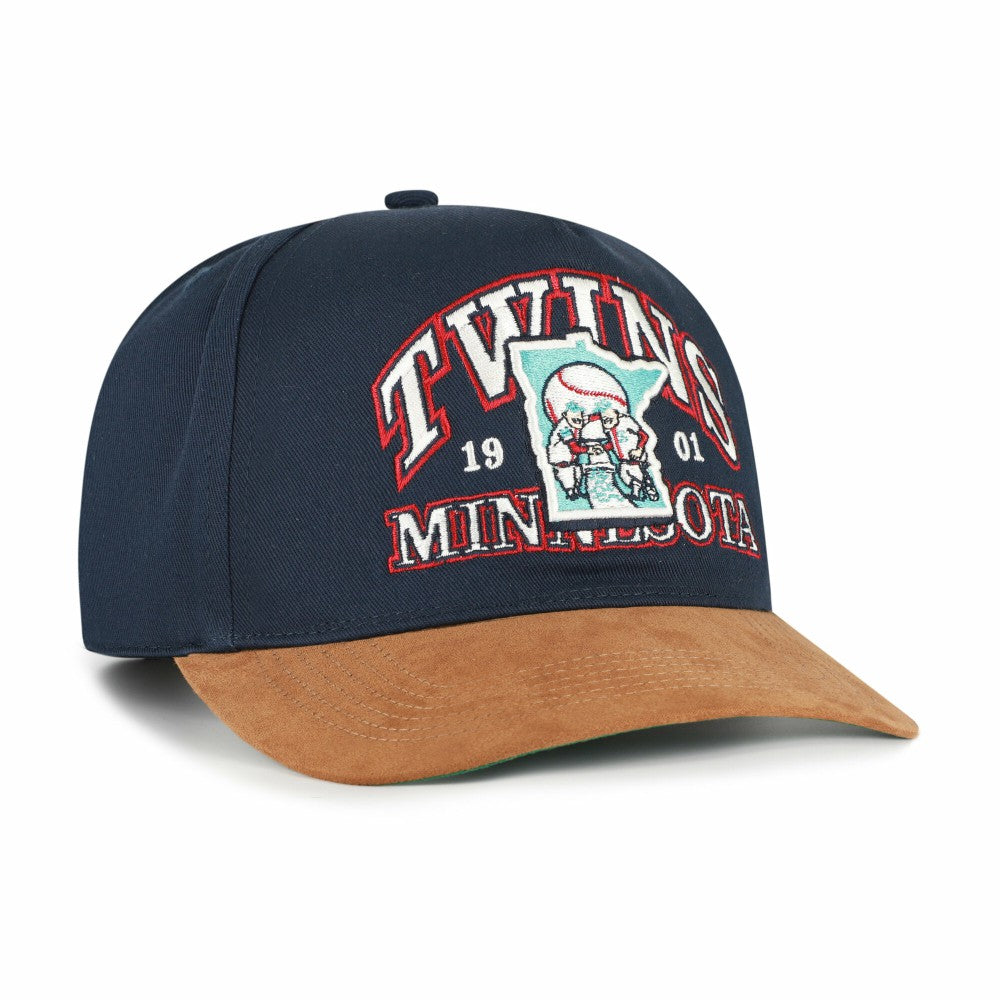 Minnesota Twins '47 Cooperstown Break Wood Suede Hitch Adjustable Hat for sale