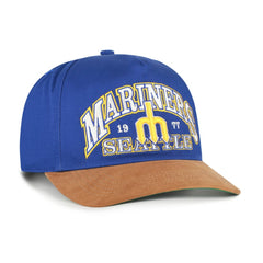 Seattle Mariners '47 Cooperstown Break Wood Suede Hitch Adjustable Hat Clearance