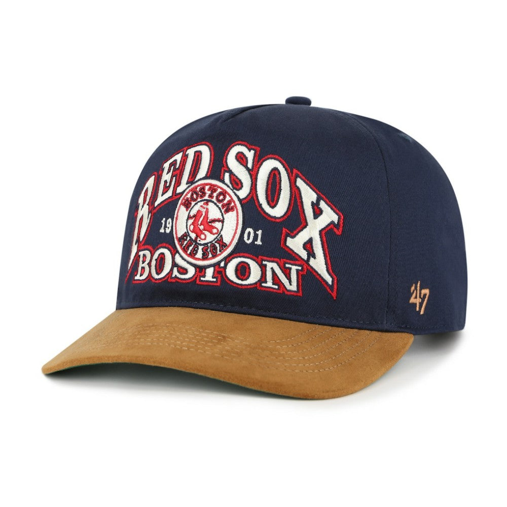 Boston Red Sox '47 Cooperstown Break Wood Suede Hitch Adjustable Hat On Sale