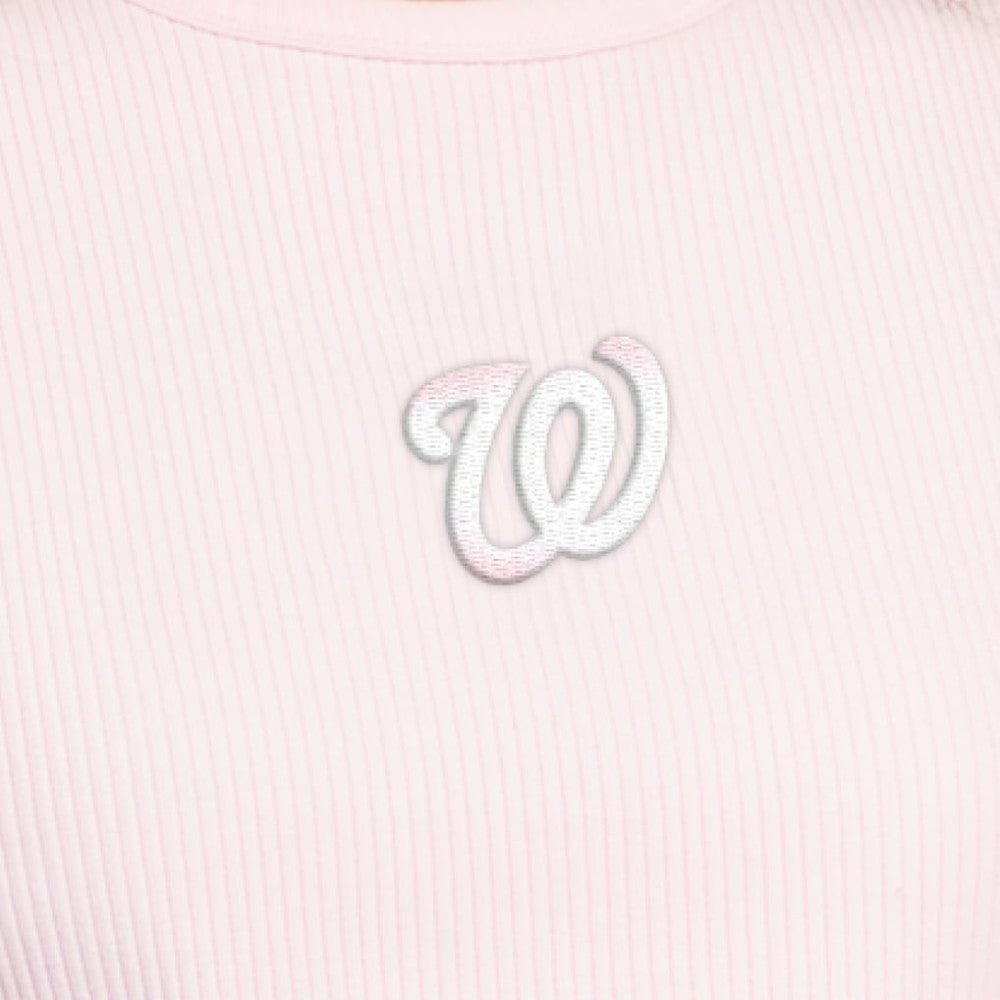 Washington Nationals Starter Women's Pastels Ribbed Tank Top Lifestyle